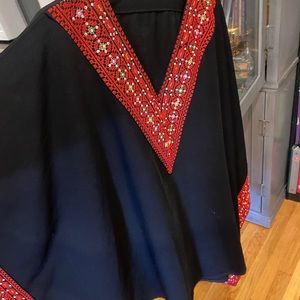 Brand new traditional Palestinian embroidery black and red. Size S M L XL